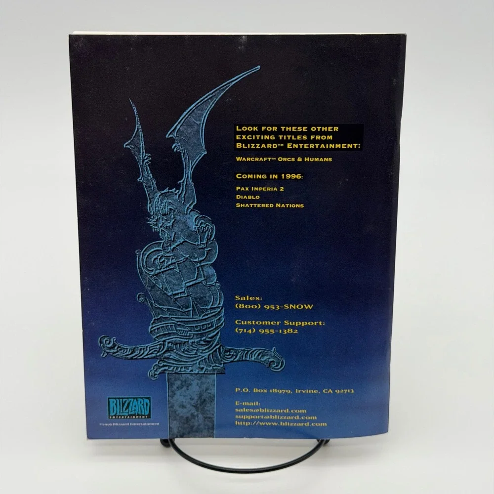 Warcraft II Tides of Darkness PC Vintage 1995 Manual Only Blizzard